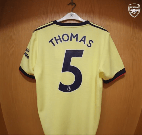Thomas Partey new shirt number