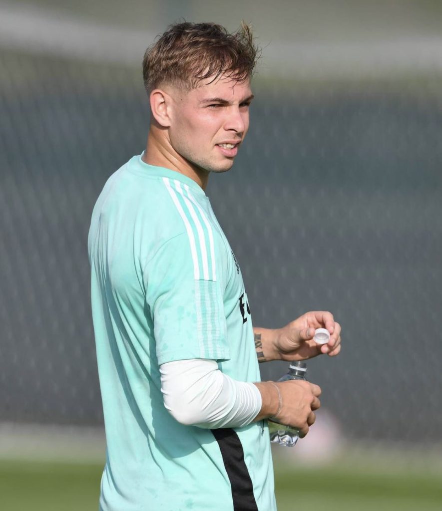 Tavares scores: Rangers 2 vs Arsenal 2 - with goals 7 Emile Smith Rowe back in pre-season training (Photo via Arsenal on Twitter)