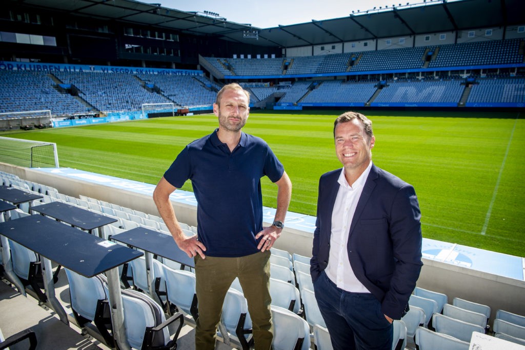 Andreas Georgson (L) and Daniel Andersson with Malmo (Photo via mff.se)