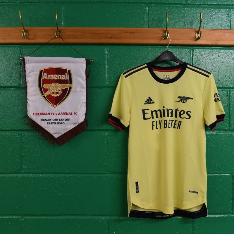 Hibs vs Arsenal dressing room via @Arsenal