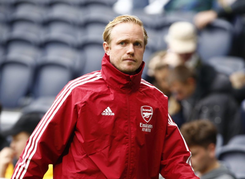 Tottenham Hotspur Women v Arsenal Women - The Mind Series Head Coach Jonas Eideval of Arsenal during The Mind Series between Tottenham Hotspur Women and Arsenal Women at Tottenham Hotspur stadium, in London, England on 08th August 2021. London England United Kingdom Copyright: Action Foto Sport
