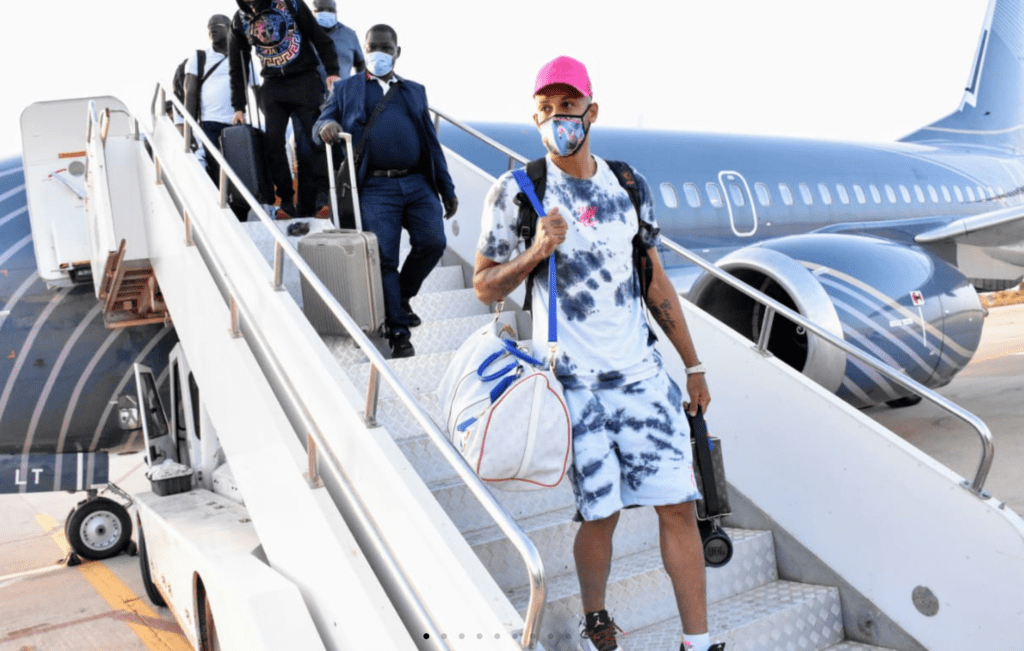 Pierre-Emerick Aubameyang to stay with Arsenal 2 Pierre-Emerick Aubameyang joining up with Gabon (Photo via FEGAFOOT.ga)