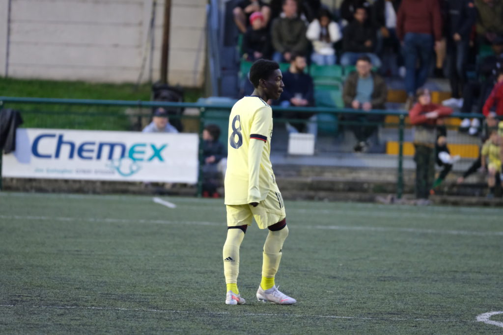 Amario Cozier-Duberry with the Arsenal u18s (Photo by Dan Critchlow)