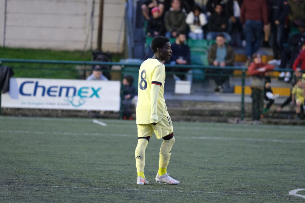 Amario Cozier-Duberry with the Arsenal u18s (Photo by Dan Critchlow)