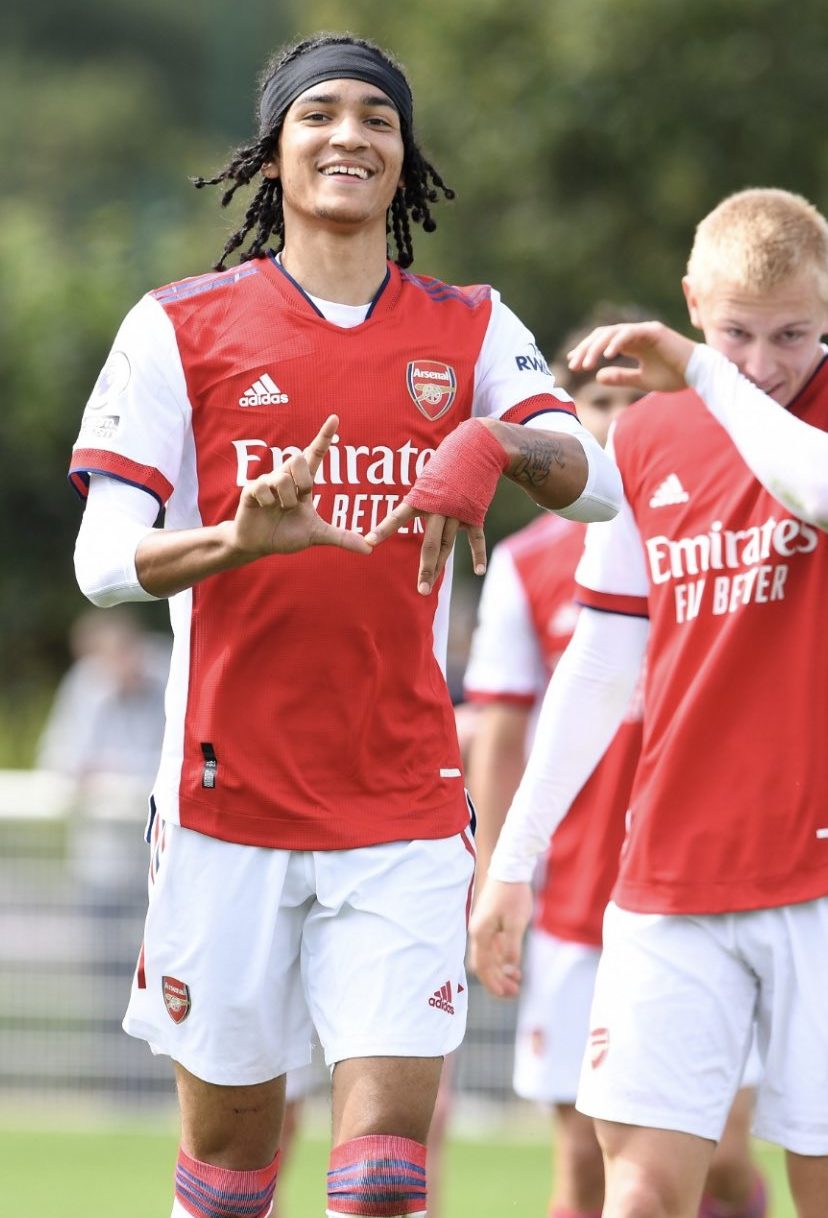 Kido Taylor-Hart celebrating his goal against the Spurs u23s (Photo via Taylor-Hart on Twitter)