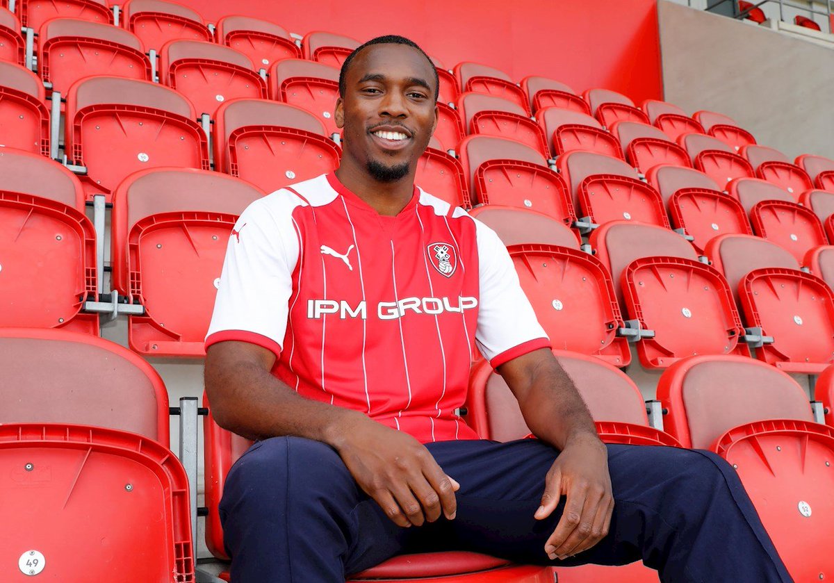 Tolaji Bola after signing for Rotherham United (Photo via Rotherham United)