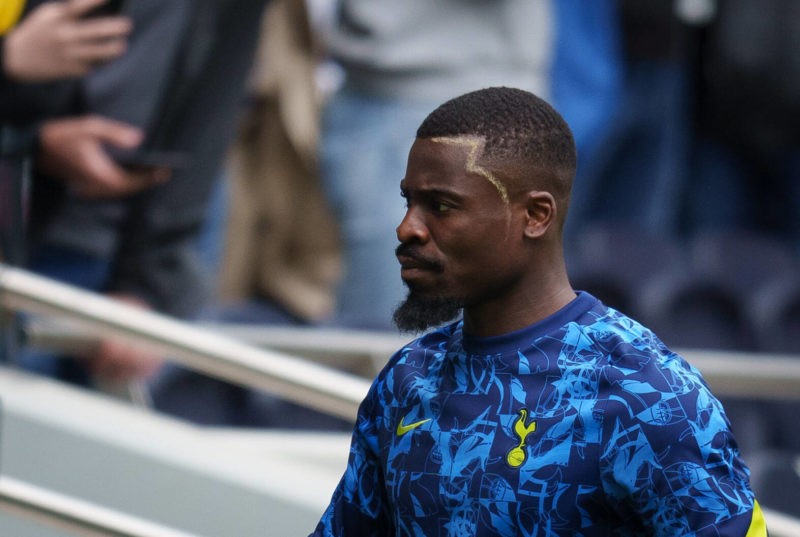 Serge Aurier of Spurs during the 2021/22 Pre Season Friendly Mind series tournament match between Tottenham Hotspur and Arsenal at Tottenham Hotspu...