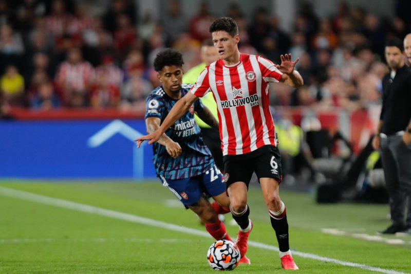 Feyenoord leave Reiss Nelson out again, might 'risk' him next week 2 Brentford v Arsenal Premier League Reiss Nelson of Arsenal and Christian Norgaard of Brentford during the Premier League match between Brentford and Arsenal at the Brentford Community Stadium, Brentford Copyright: Mark D Fuller