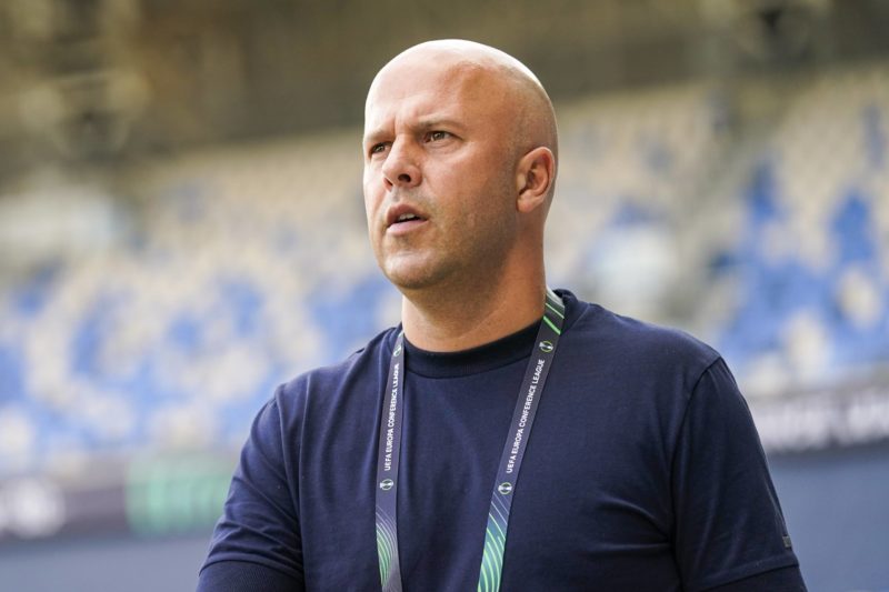 Feyenoord coach Arne Slot during the UEFA Conference League match between Maccabi Haifa and Feyenoord at the Sammy Ofer Stadium on September 14, 20...