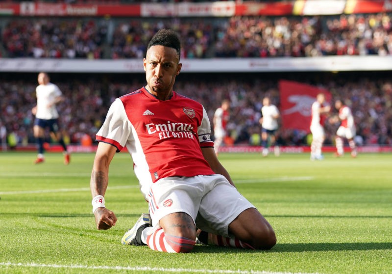 Mikel Arteta: It's clicked with Aubameyang what he needs to do 2 Arsenal v Tottenham Hotspur - Premier League - Emirates Stadium Arsenals Pierre-Emerick Aubameyang celebrates scoring their side s second goal of the game during the Premier League match at the Emirates Stadium, London. Picture date: Sunday September 26, 2021.