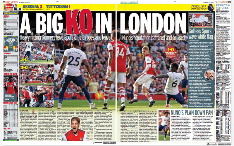 Daily Mirror, 27 September 2021