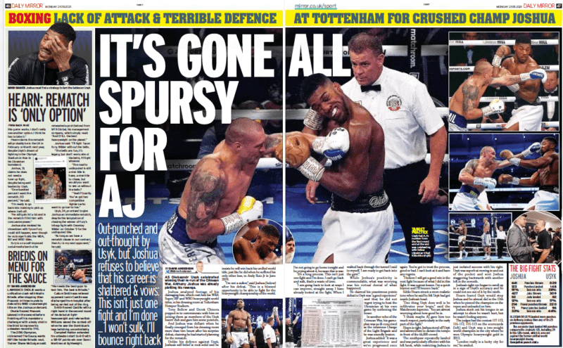 Daily Mirror 27 September 2021