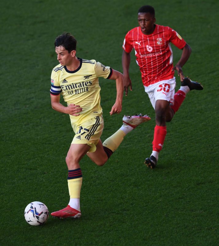 Swindon vs Arsenal via Arsenal Academy on Twitter
