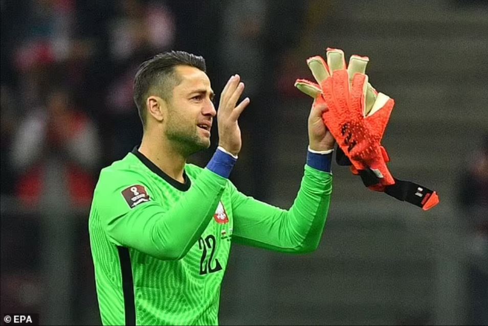Lukasz Fabianski in tears after final international game 2 Lukasz Fabianski in tears following his substitution in his final game for Poland (Photo via EPA)