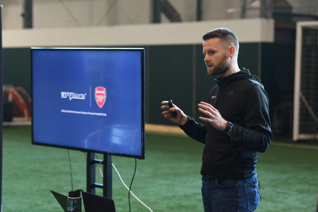 Barry Watters of STATSports giving a presentation