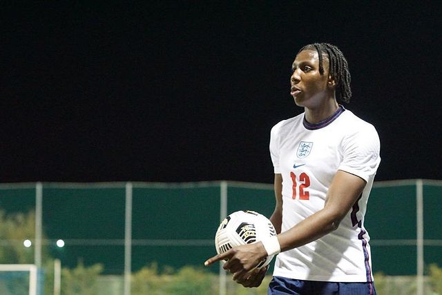 Brooke Norton-Cuffy with the England u18s (Photo via Norton-Cuffy on Instagram)