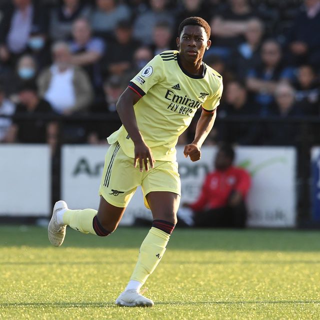 Khayon Edwards with the Arsenal u23s (Photo via Edwards on Instagram)