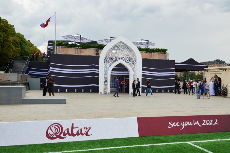 Ready to sell Pepe, Martinelli's father speaks and new Kroenke purchase 18 Qatar World Cup - MOSCOW, RUSSIA - JULY 07: In this handout from the 2022 Supreme Committee - General view of the Qatar 2022 FIFA World Cup exhibition in Gorky Park on July 7, 2018 in Moscow, Russia. Football fans, officials and the world's media in Russia attended Qatar's 2022 FIFA World Cup exhibitions in Moscow's famous Gorky Park to see what the tournament in four years' time will be like. (Handout - 2022 Supreme Committee via Getty Images)
