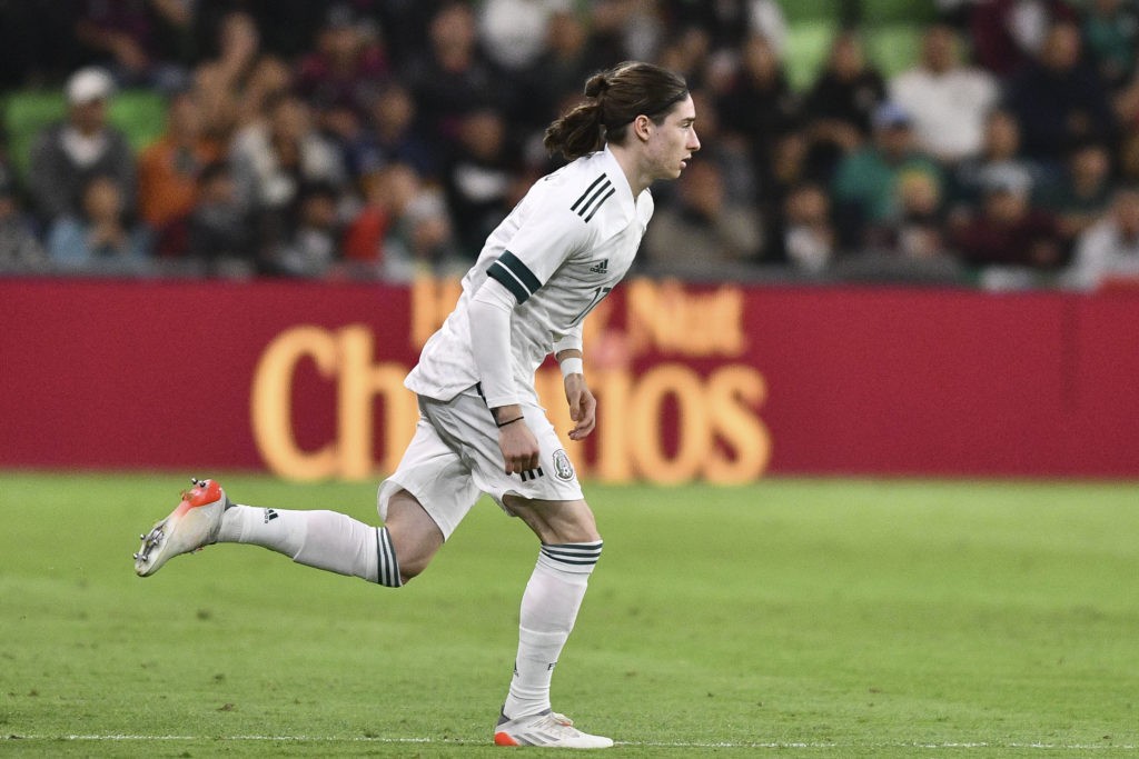 Arsenal loanee Marcelo Flores sends message to sacked manager 3 Marcelo Flores playing for Mexico in a friendly match against Chile (Photo via Mexican National Team on Twitter)