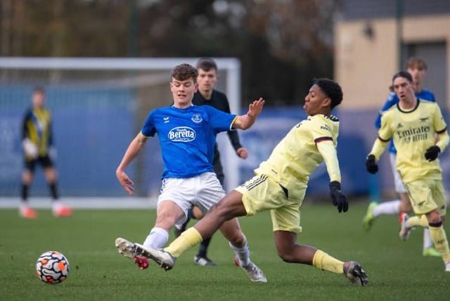 Myles Lewis-Skelly with the Arsenal u18s (Photo via Lewis-Skelly on Instagram)