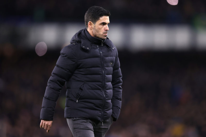 LIVERPOOL, ENGLAND - DECEMBER 06: Mikel Arteta, Manager of Arsenal looks on following defeat in the Premier League match between Everton and Arsena...