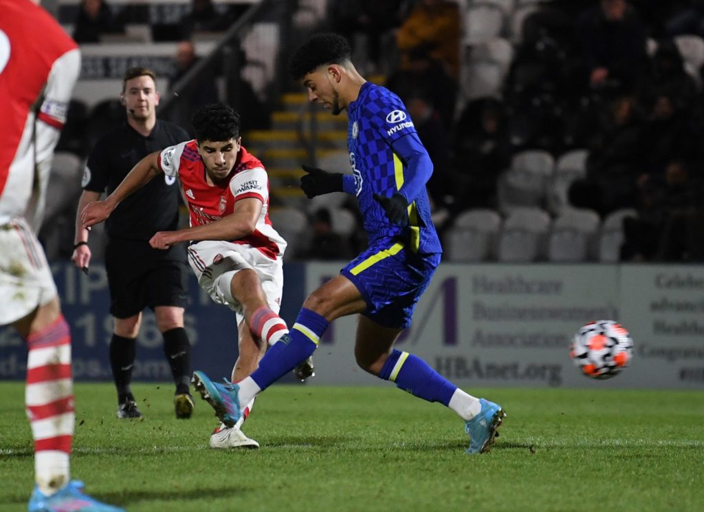 The 5 Arsenal youngsters on tour with the first-team 2 Salah-Eddine Oulad M'hand scoring for the Arsenal u23s (Photo via Arsenal Academy on Twitter)