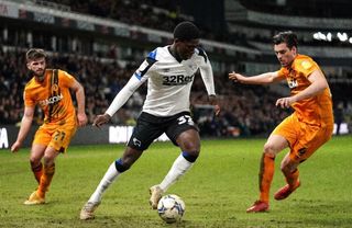 Malcolm Ebiowei with Derby County (Photo via Ebiowei on Instagram)
