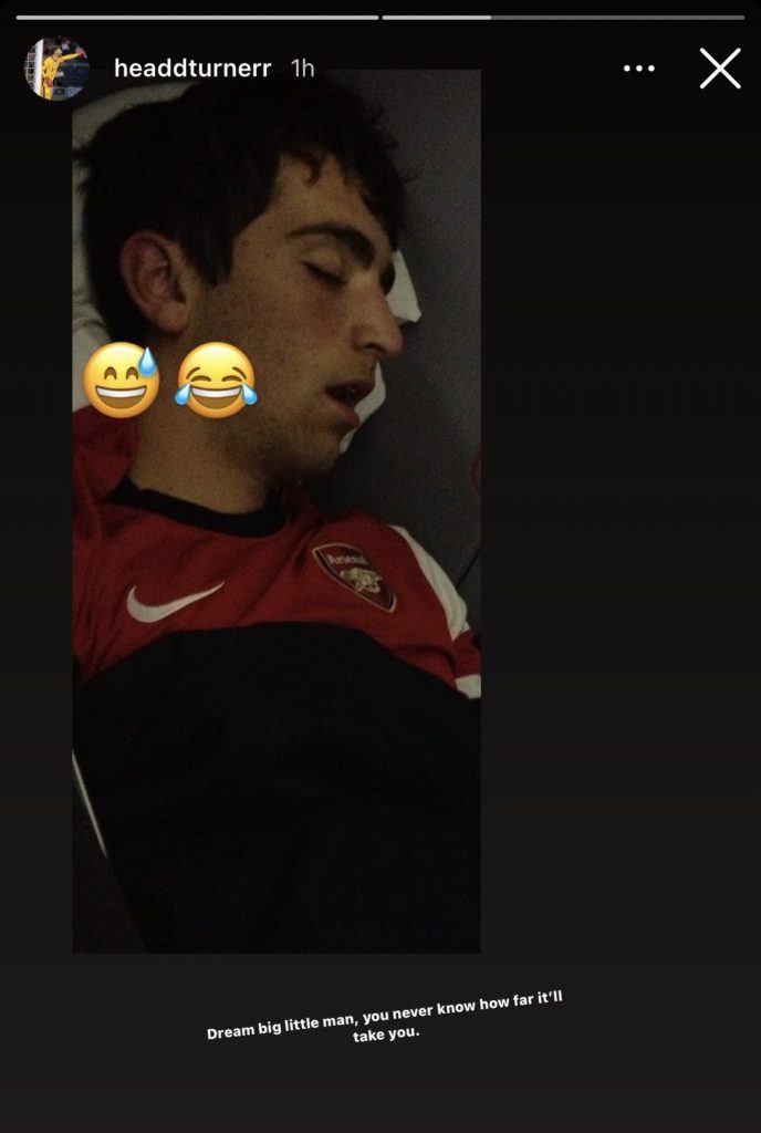 "I'm grateful": Player responds to reports he's signed for Arsenal 3 Matt Turner on his Instagram story