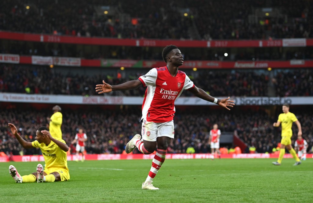 Saka confirms withdrawal from England squad 3 arsenal v brentford premier league 3