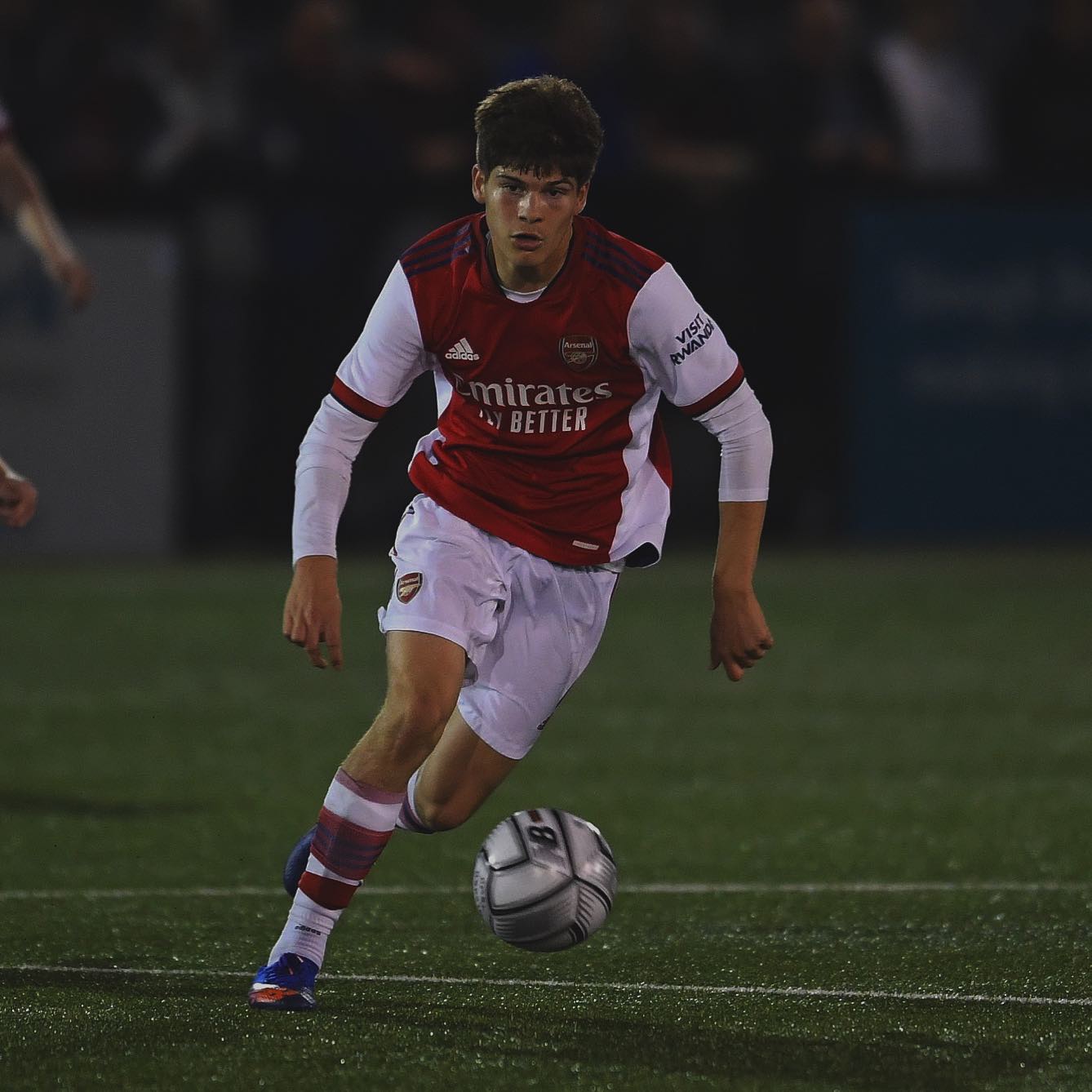 Elian Quesada-Thorn playing for the Arsenal u18s (Photo via Quesada-Thorn on Instagram)