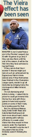 Pundit wants Arsenal to sack Arteta and hire Vieira 3 Stan Collymore in Tuesday's Daily Mirror