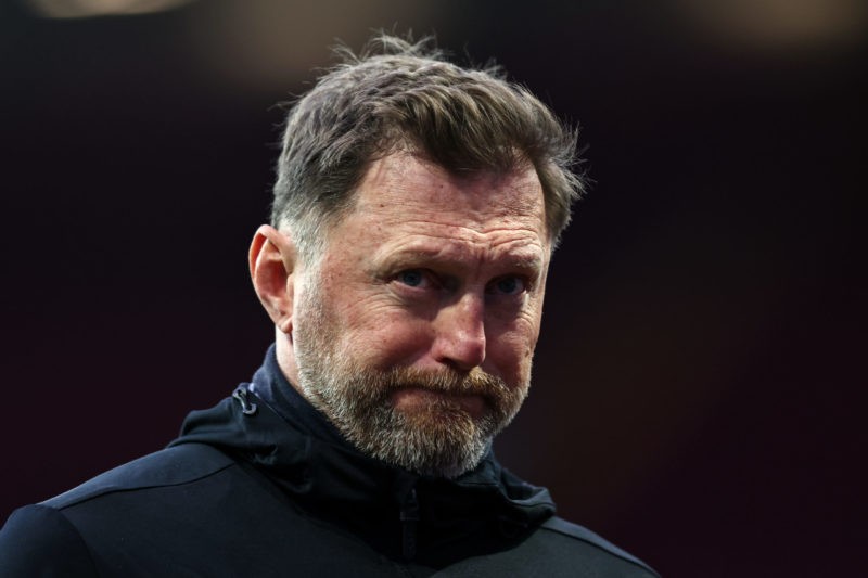 BIRMINGHAM, ENGLAND - MARCH 05: Ralph Hasenhuttl manager of Southampton during the Premier League match between Aston Villa and Southampton at Vill...