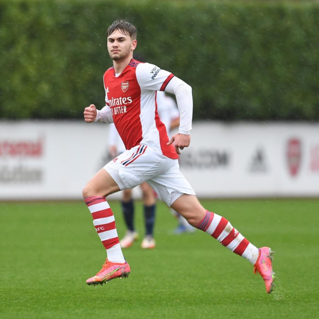 Arsenal confirm new contract for striker 2 Billy Vigar with the Arsenal u18s (Photo via Vigar on Instagram)