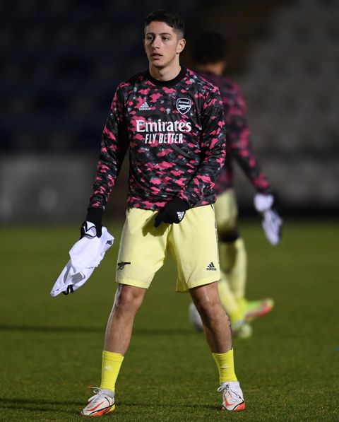 Luigi Gaspar with Arsenal (Photo via Gaspar on Instagram)
