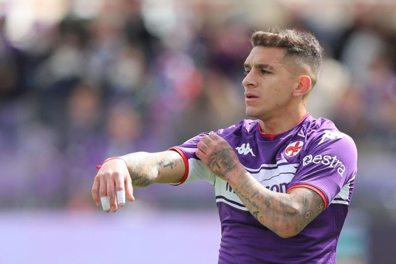 FLORENCE, ITALY - APRIL 03: Lucas Sebastián Torreira Di Pascua of ACF Fiorentina reacts during the Serie A match between ACF Fiorentina and Empoli ...
