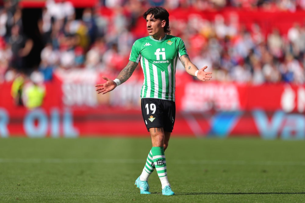 Hector Bellerin agrees 5-year deal with Real Betis 6 SEVILLE, SPAIN: Hector Bellerin of Real Betis looks on during the LaLiga Santander match between Sevilla FC and Real Betis at Estadio Ramon Sanchez Pizjuan on February 27, 2022. (Photo by Fran Santiago/Getty Images)