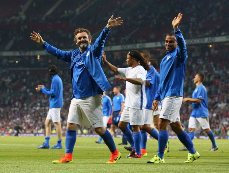 Actor Michael Sheen turned down Arsenal contract 2 MANCHESTER, ENGLAND - JUNE 05: Michael Sheen of the Rest of the World waves to the crowd after the Soccer Aid 2016 match in aid of UNICEF at Old Trafford on June 5, 2016 in Manchester, England. (Photo by Alex Livesey/Getty Images)