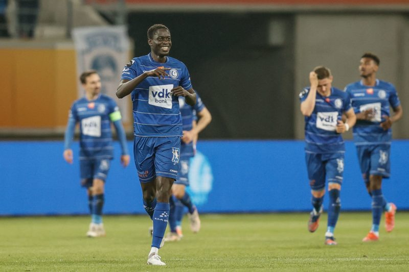 Agent confirms Arsenal interest in Joseph Okumu 2 Gent's Joseph Okumu celebrates after scoring during a soccer match between KAA Gent and KV Mechelen, Saturday 07 May 2022 in Gent, on day 3 (of 6) of the 'Europe' play-offs of the 'Jupiler Pro League' first division of the Belgian championship. BELGA PHOTO BRUNO FAHY (Photo by BRUNO FAHY / BELGA MAG / Belga via AFP) (Photo by BRUNO FAHY/BELGA MAG/AFP via Getty Images)