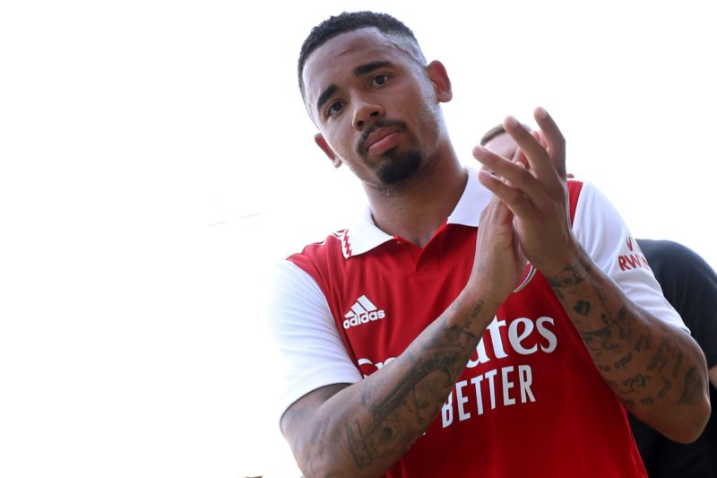 NUREMBERG, GERMANY - JULY 08: Gabriel Jesus of Arsenal looks on uring the pre-season friendly match between 1. FC Nürnberg and Arsenal F.C. at Max-...
