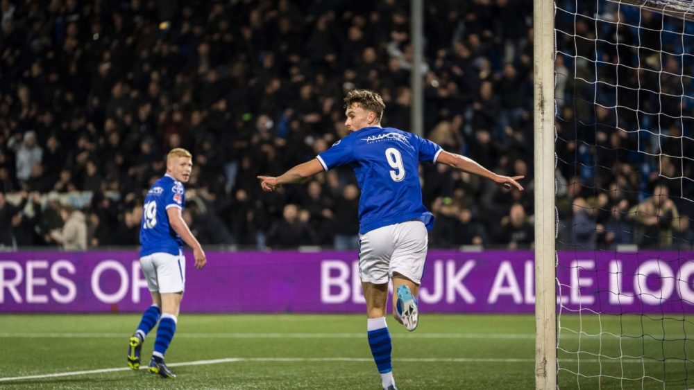 Nikolaj Moller celebrating a goal for FC Den Bosch (Photo via FCDenBosch.nl)