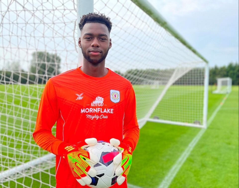 Arthur Okonkwo with Crewe Alexandra (Photo via Crewe on Twitter)