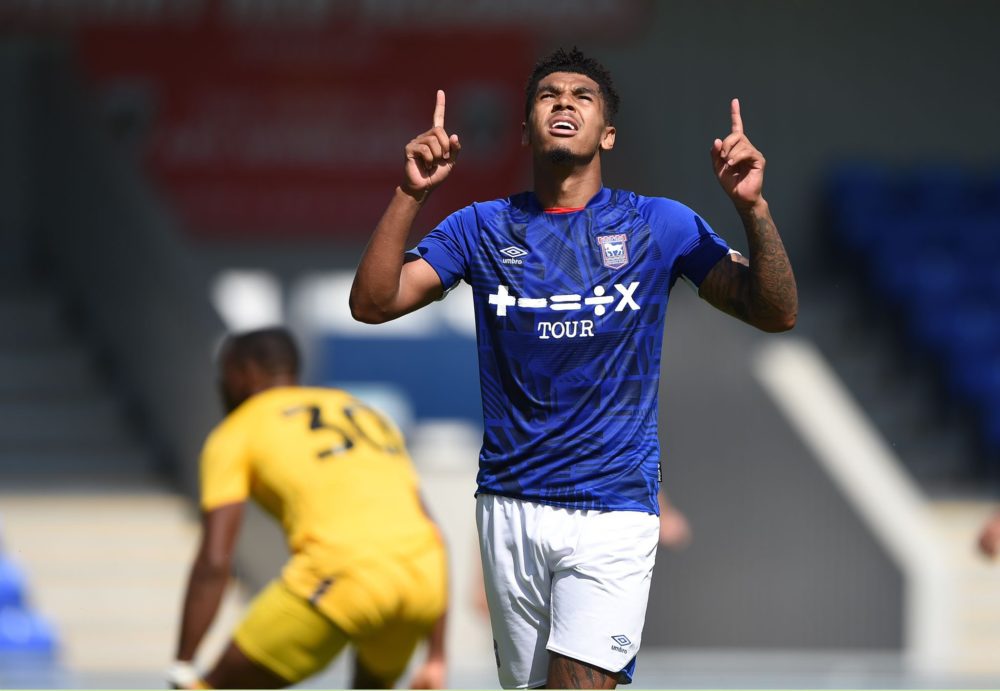 Tyreece John-Jules after scoring for Ipswich Town (Photo via John-Jules on Twitter)