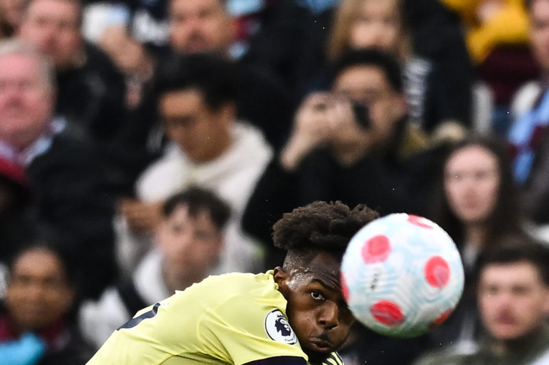 After month of talks, Nuno Tavares completes Marseille move 2 Arsenal's Portuguese defender Nuno Tavares eyes the ball during the English Premier League football match between West Ham United and Arsenal at the London Stadium, in London on May 1, 2022.(Photo by BEN STANSALL/AFP via Getty Images)