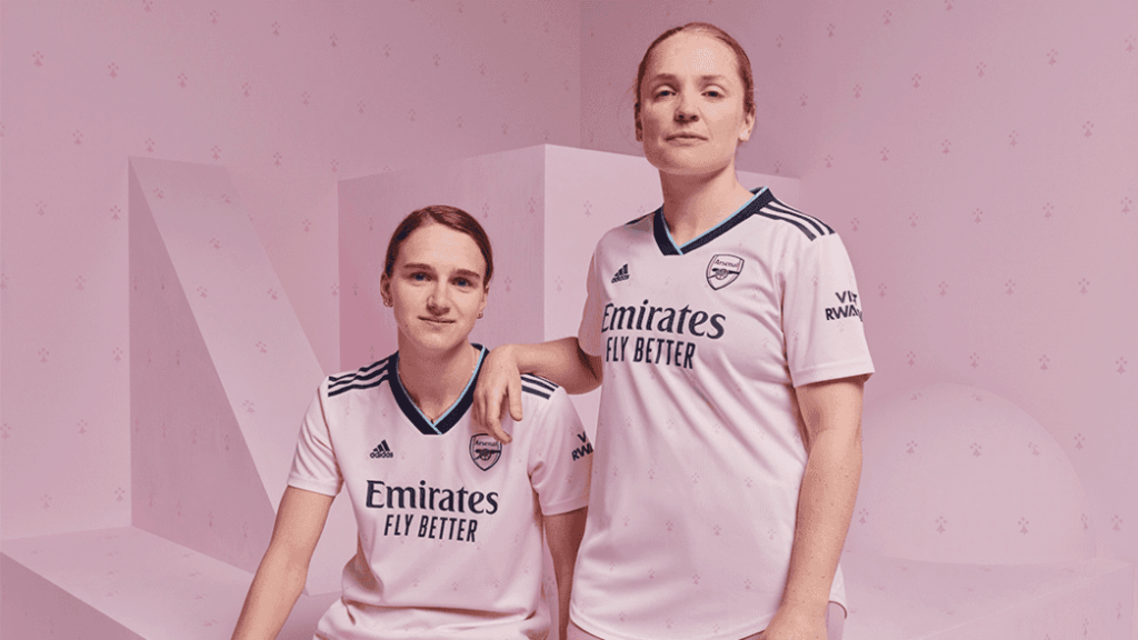 Arsenal release 3rd kit and set new on-pitch debut date 2 Vivianne Miedema and Kim Little in the new Arsenal third kit 2022/23 (Photo via Arsenal.com)