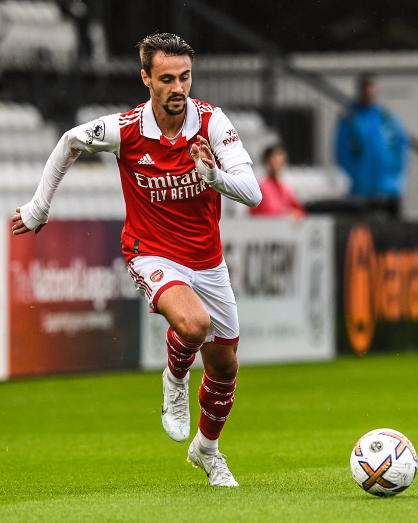 U21 coach confirms position Arsenal asked to start Fabio Vieira 2 Fabio Vieira with the Arsenal u21s (Photo via B/R Football on Twitter)