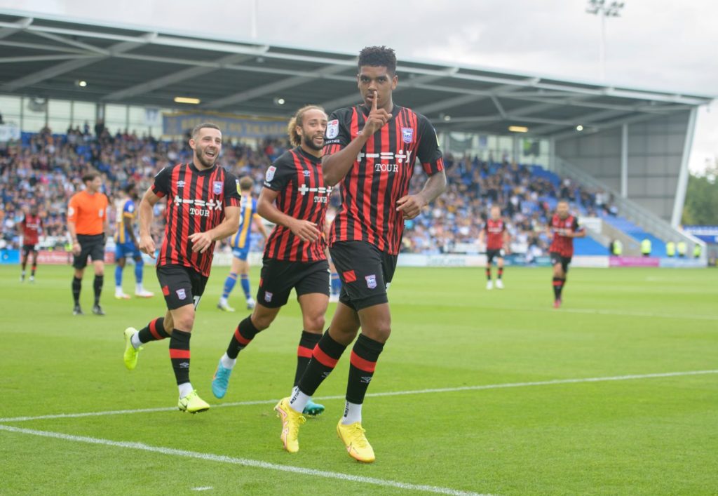 Arsenal loanee close to return after 4-month absence 2 Tyreece John-Jules celebrates scoring a goal for Ipswich Town (Photo via John-Jules on Twitter)