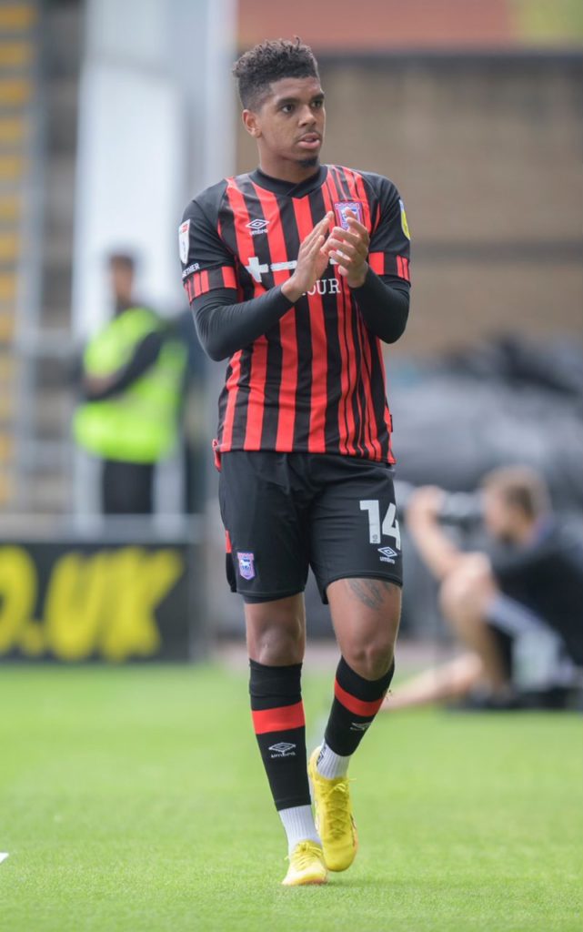 Tyreece John-Jules with Ipswich Town (Photo via John-Jules on Twitter)