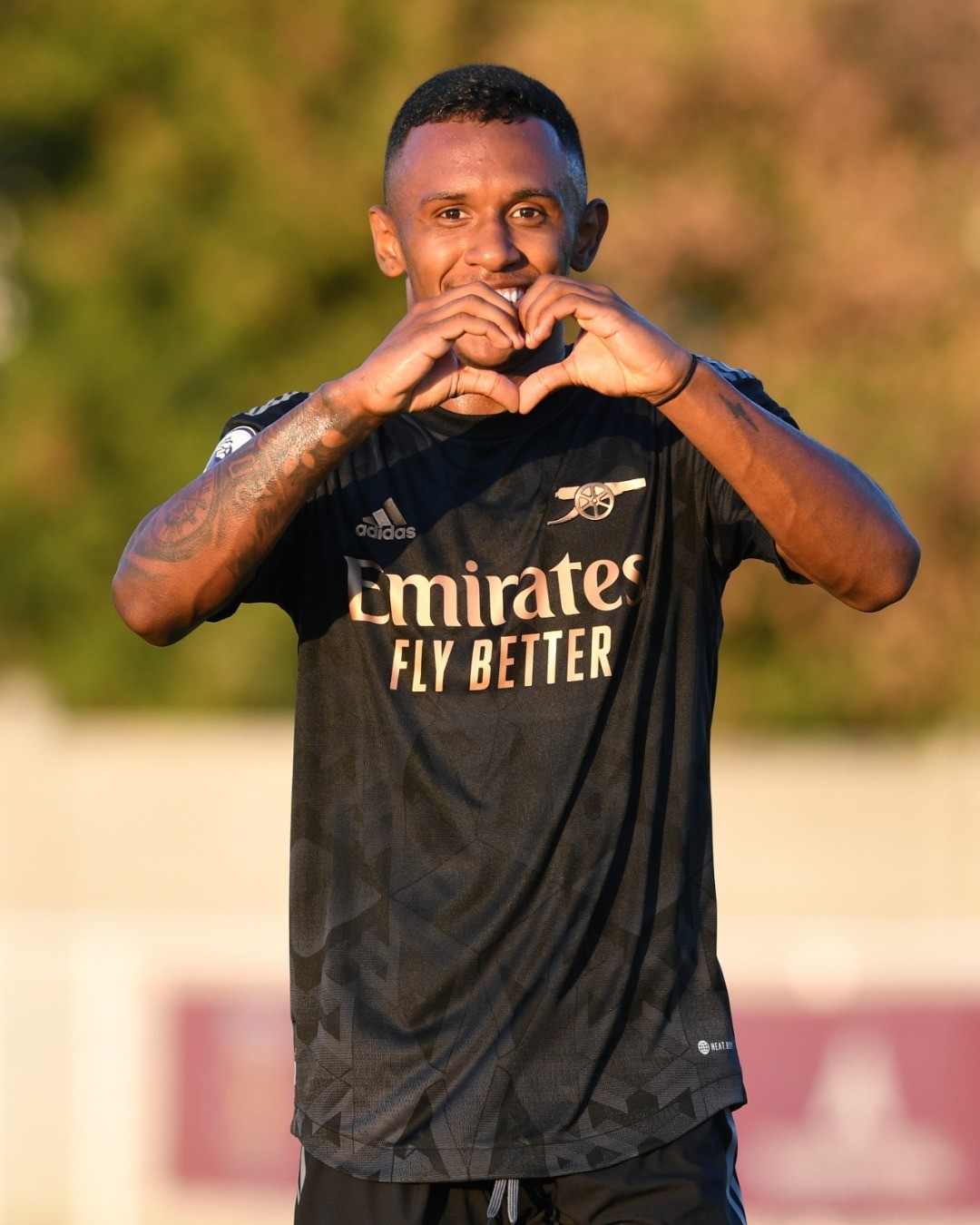 Marquinhos celebrating a goal for the Arsenal u21s (Photo via Arsenal Academy on Twitter)