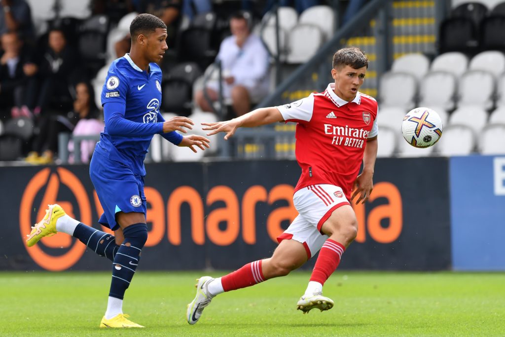Report: Wilshere's Arsenal u18s pick up vital 3 points in PL Cup group 2 James Sweet with the Arsenal u21s (Photo via Arsenal Academy on Twitter)