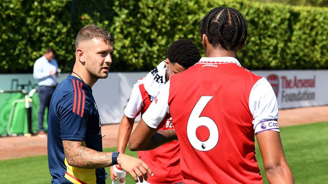 Jack Wilshere with the Arsenal u18s (Photo via Arsenal.com)